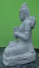  Product image 10 of the product “Seated Dewi Sri made of Riverstone in Dharmachakra gesture of wheel of the teaching of the Dharma, H. 80cm. ”